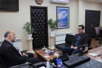 فرماندار شهرستان رشت با معاون توسعه مدیریت منابع و برنامه ریزی دانشگاه دیدار کرد