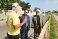 بازدید “عاقل منش” عضو شورای شهر رشت از پروژه لایروبی تالاب عینک رشت