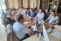 جلسه هم‌اندیشی مدیران شرکت توزیع نیروی برق استان گیلان با رئیس بسیج اصناف و روسای اتحادیه های صنفی مرکز استان