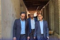 بازدید استاندار گیلان و شهردار رشت از روند مرمت خانه تاریخی میرزا خلیل رفیع نخستین شهردار رشت و عملیات بازآفرینی خانه ابریمشی رشت